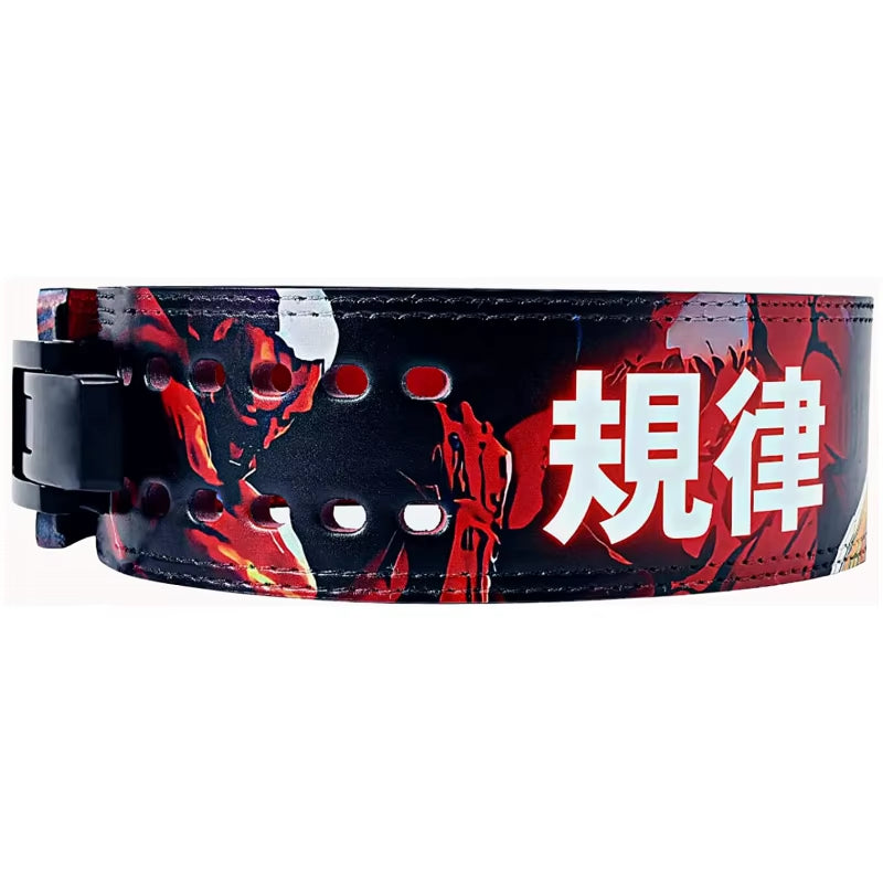 Attack on Titan Anime Lifting Belt Premium Leather Weightlifting Belt with Lever Belt Function Heavy Duty Gym Belt for Men Women