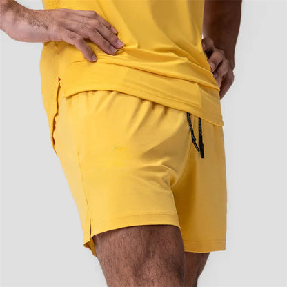 Summer Fitness Shorts Men'S Running Training Quarter Shorts Casual Fitness Sweatpants Woven Elastic Quick Drying Men'S Shorts