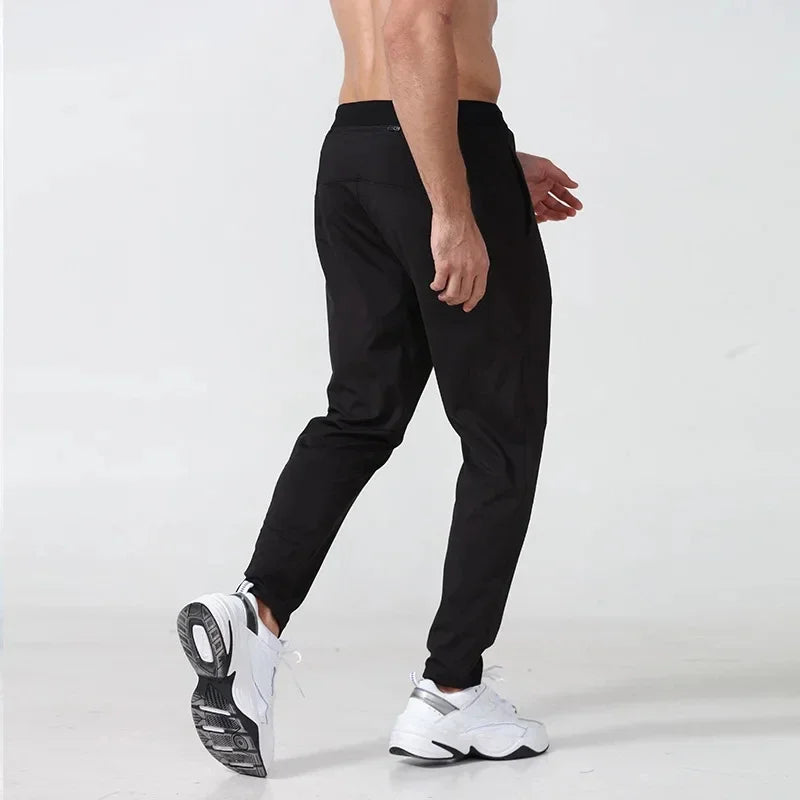 Training Pants Men Sweatpants Zip Pockets Loose Fitness Running Long Pants plus Size Jogging Casual Outdoor Training Gym Trouser