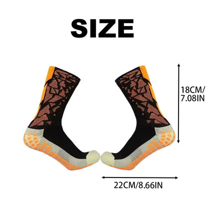 1 Pair New Men Women Camouflage Arrow Soccer Socks Comfortable Breathable Anti-Slip Silicone Football Running Cycling Socks